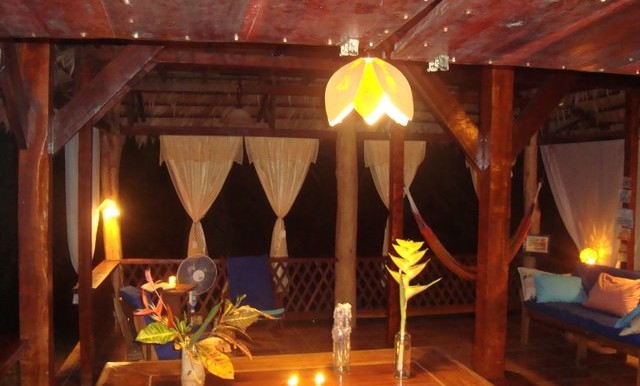 diningarea + seating area at night